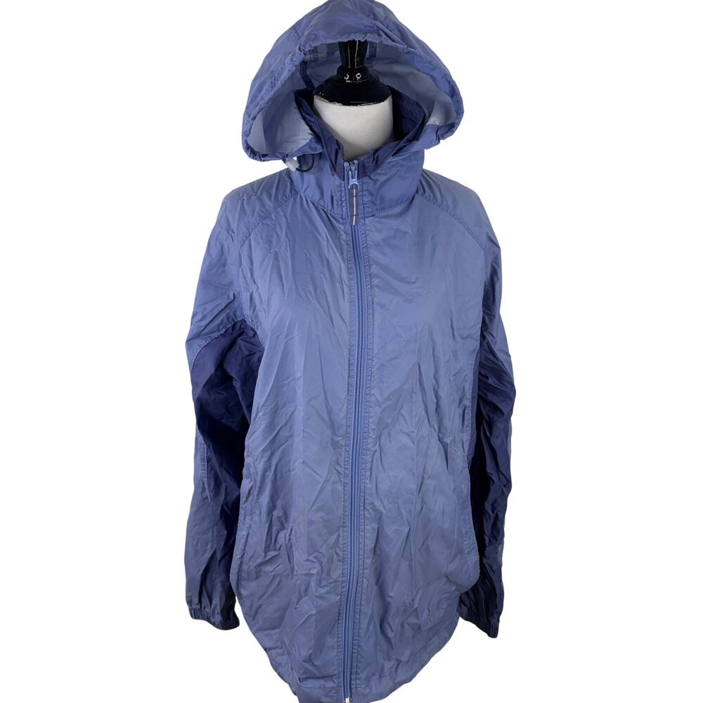 Columbia Women's Purple Packable Nylon Hooded Jacket Size Large